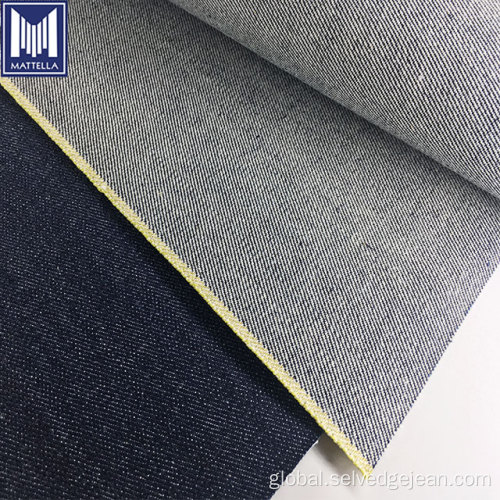 Denim Wholesale Fabric Dark blue 15oz selvedge denim men jeans fabric Manufactory